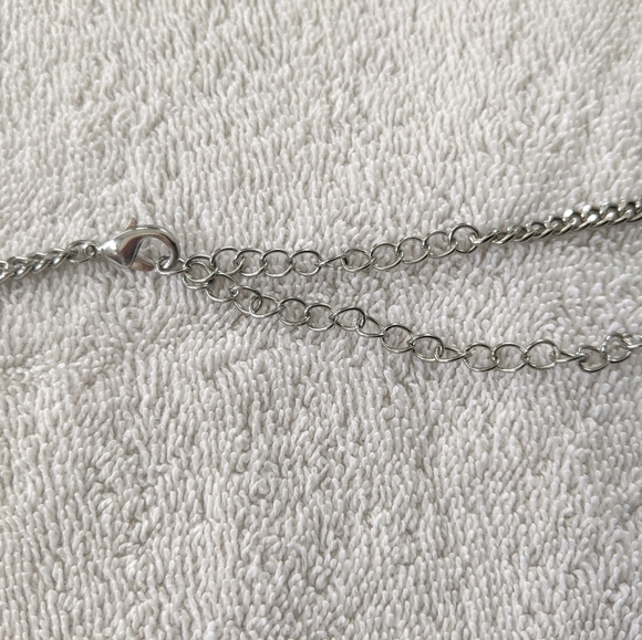 Silver Tone Metal Chain Link Bra - Picture 3 of 6